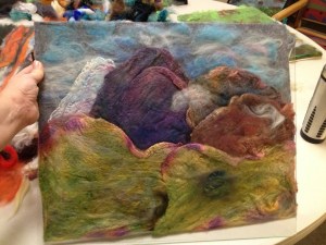 Becks Fiber Painting