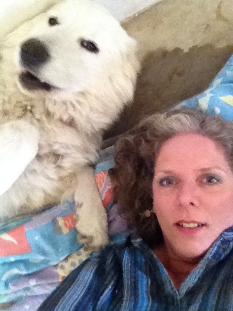 On the floor with Mia