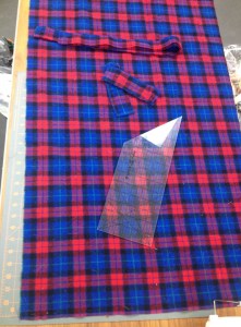 Nice flat fabric is easy to layout and cut