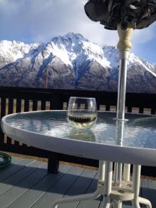 Relaxing on the front porch